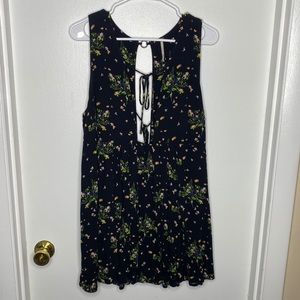 Black Floral Low Cut Dress | Free People